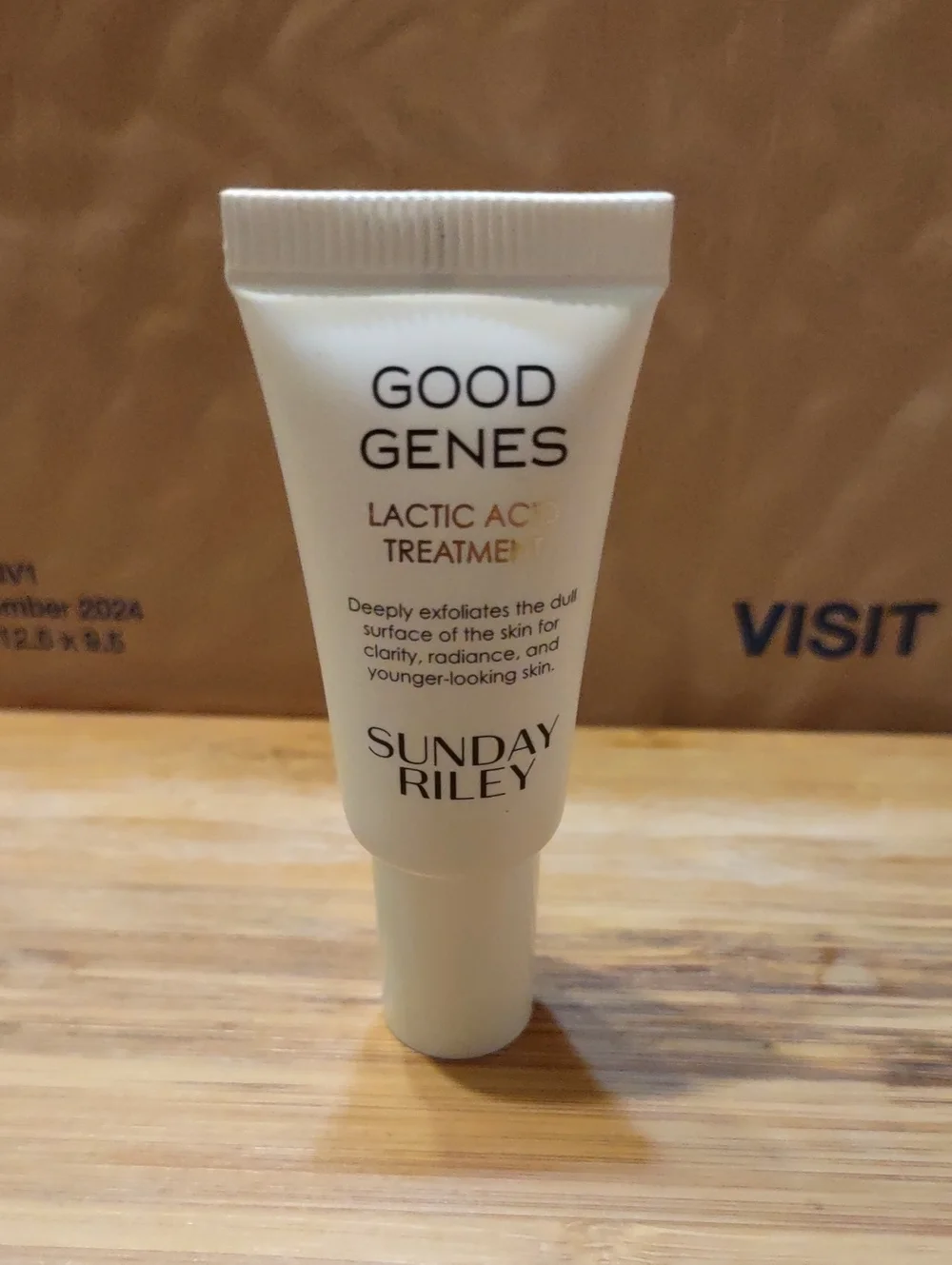 3 For $13.00 Sunday Riley Good Genes Lactic Acid Peel Tube - White